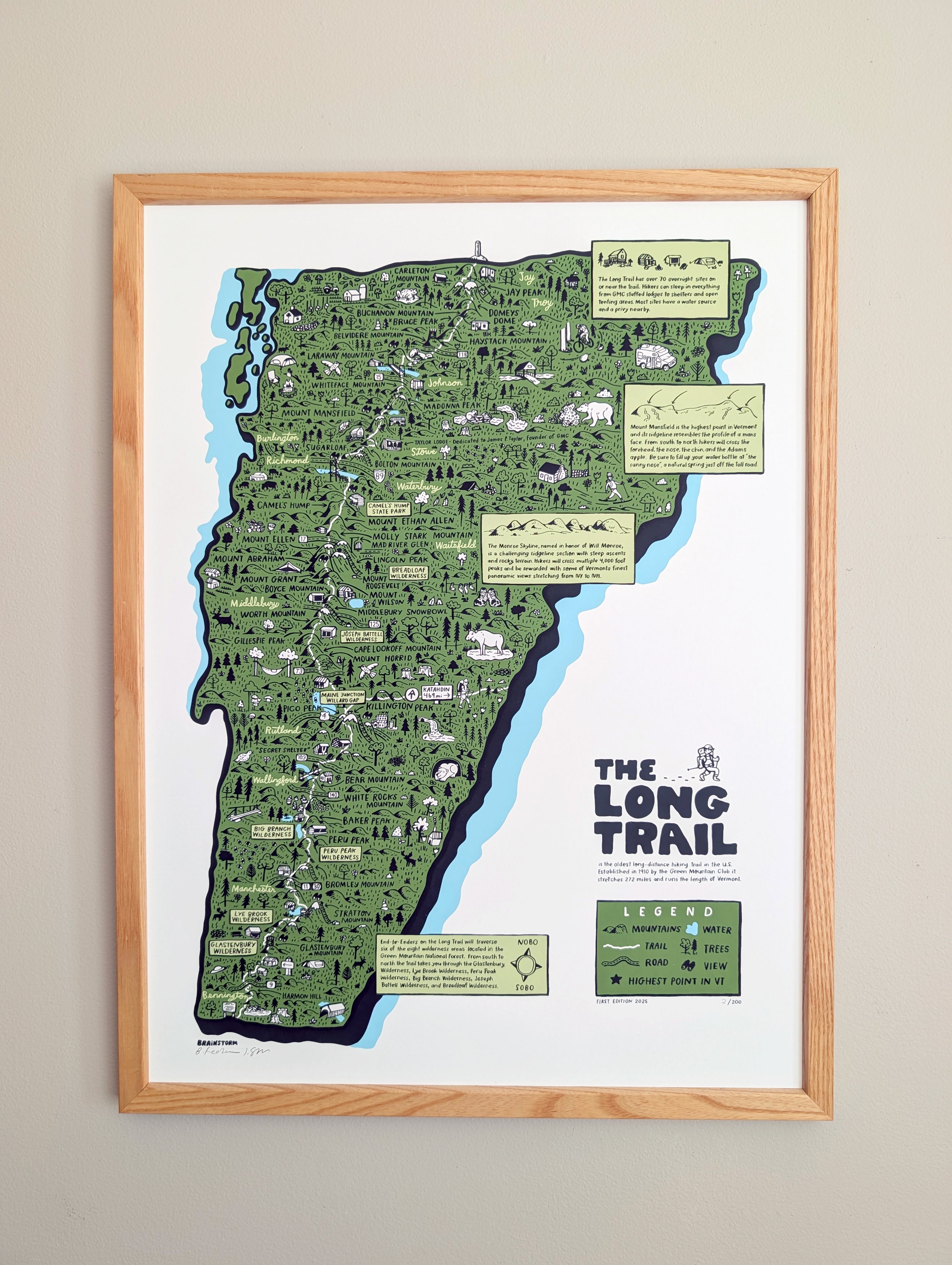 Long Trail Print by Brainstorm