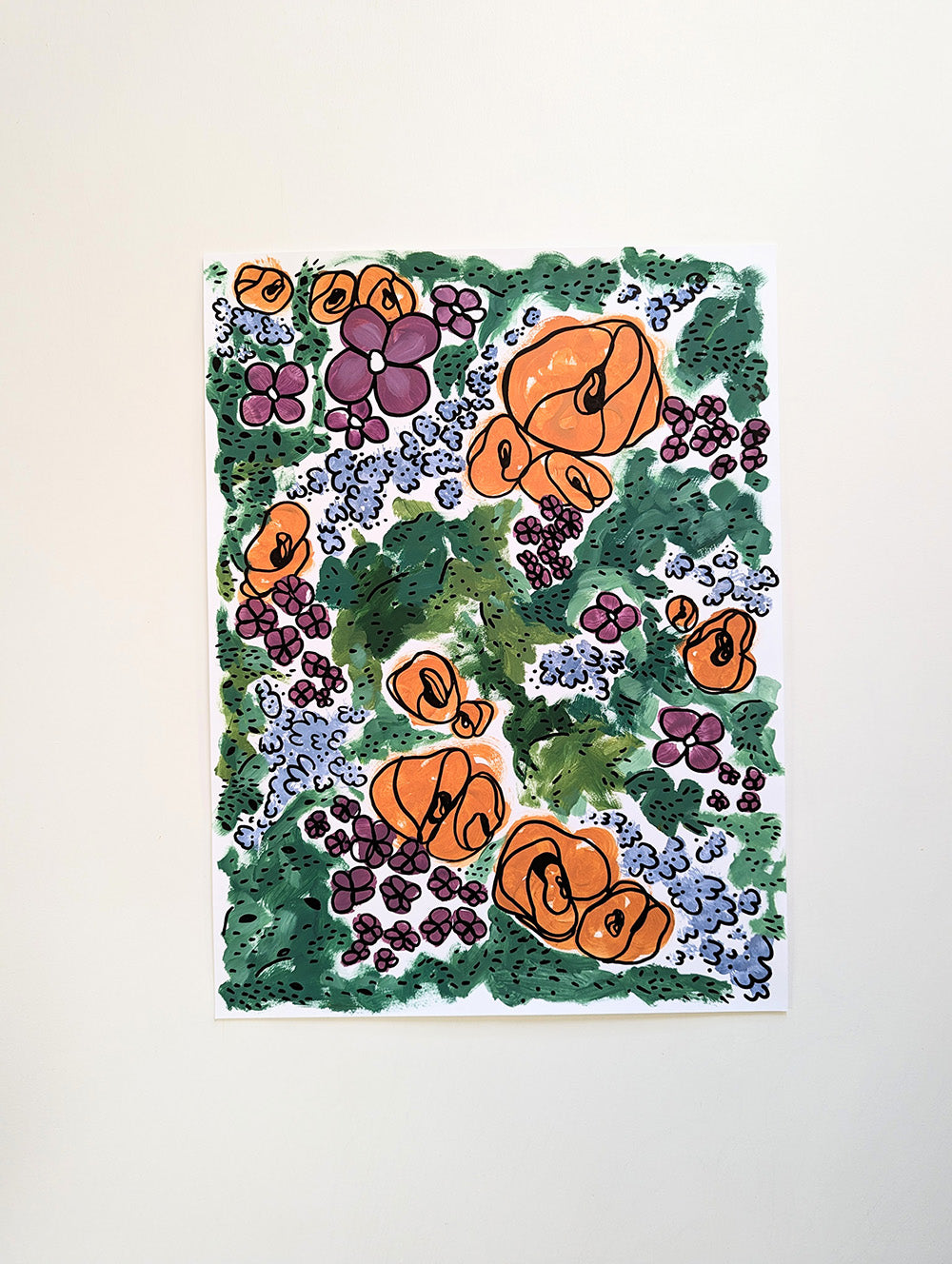 Garden-ish #2 - Painting by Briana Feola & Jason Snyder