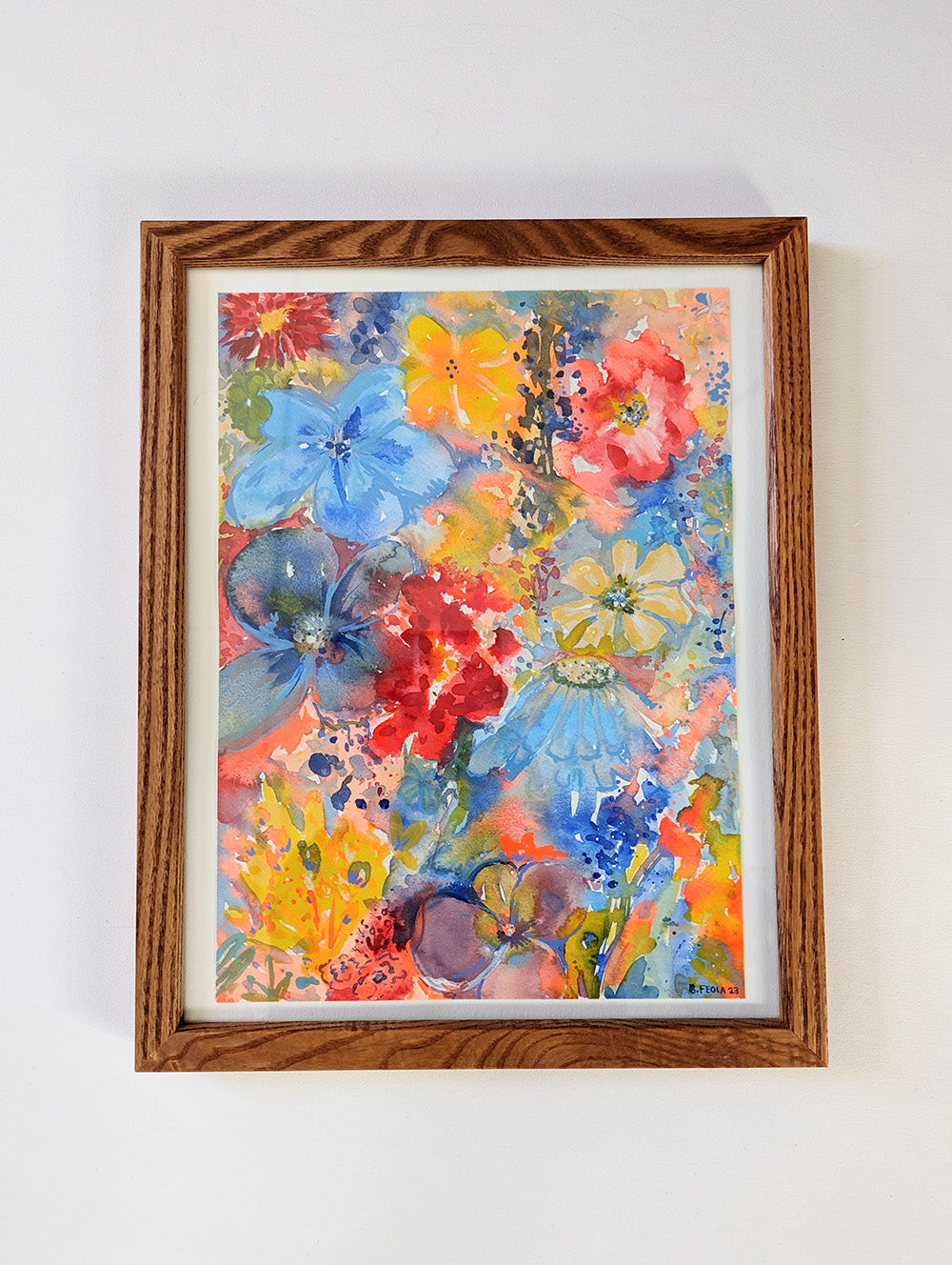 Summer Garden #2 - Original Painting by Briana Feola