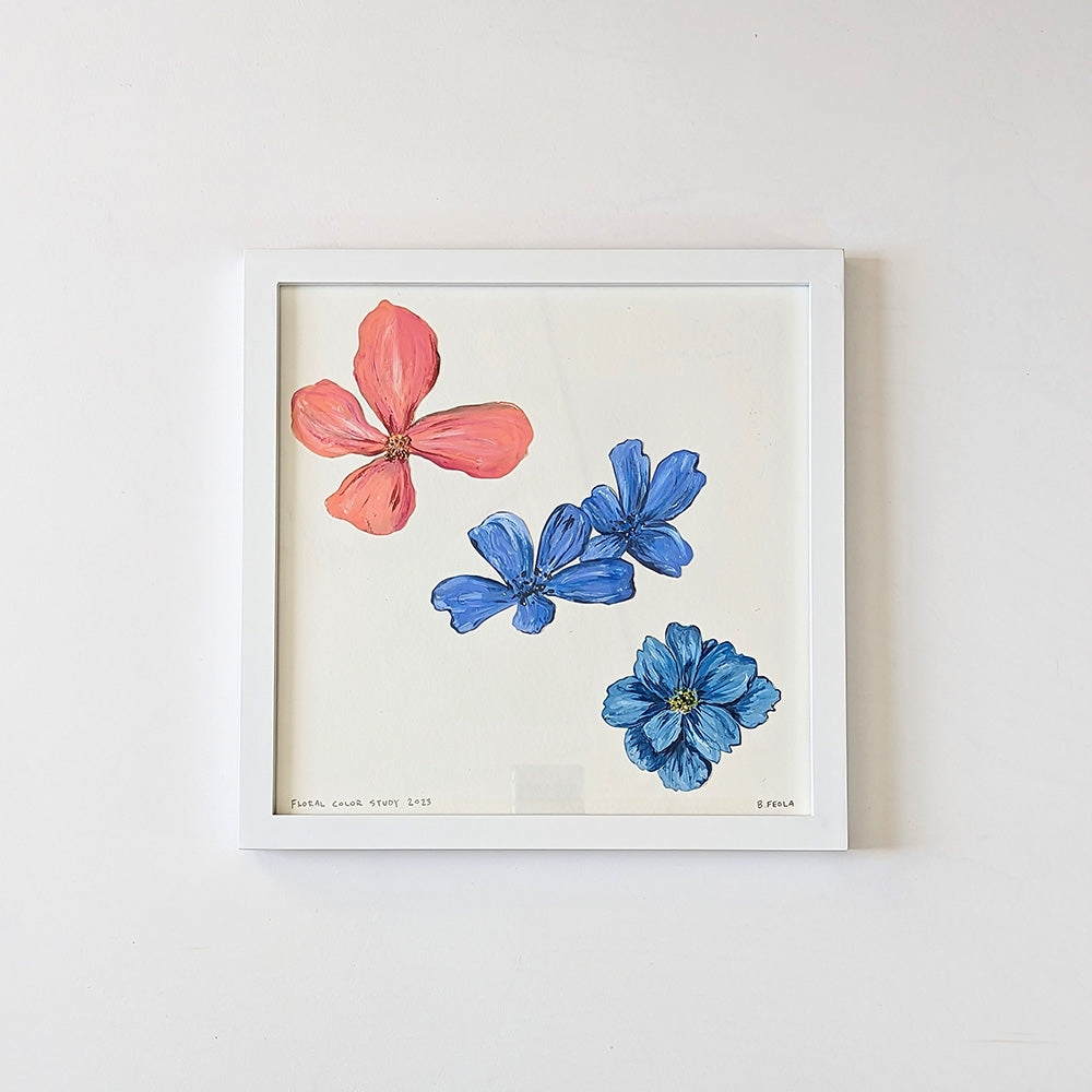 Floral Collage - Original Painting by Briana Feola