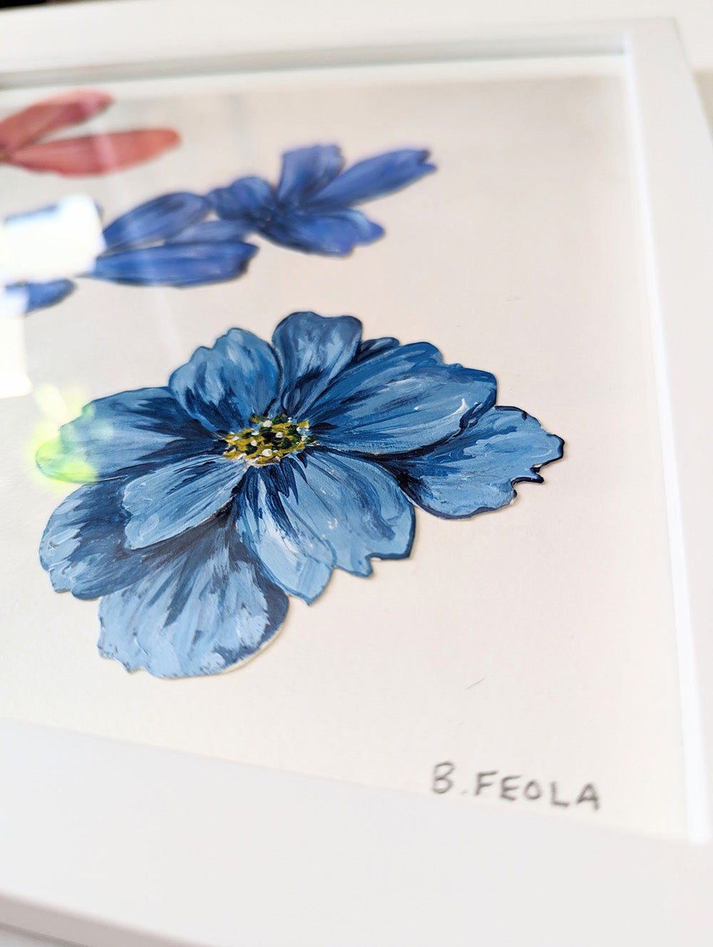 Floral Collage - Original Painting by Briana Feola