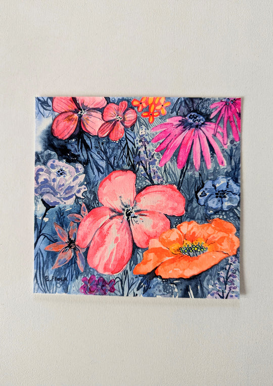 Original Floral Painting by Briana Feola