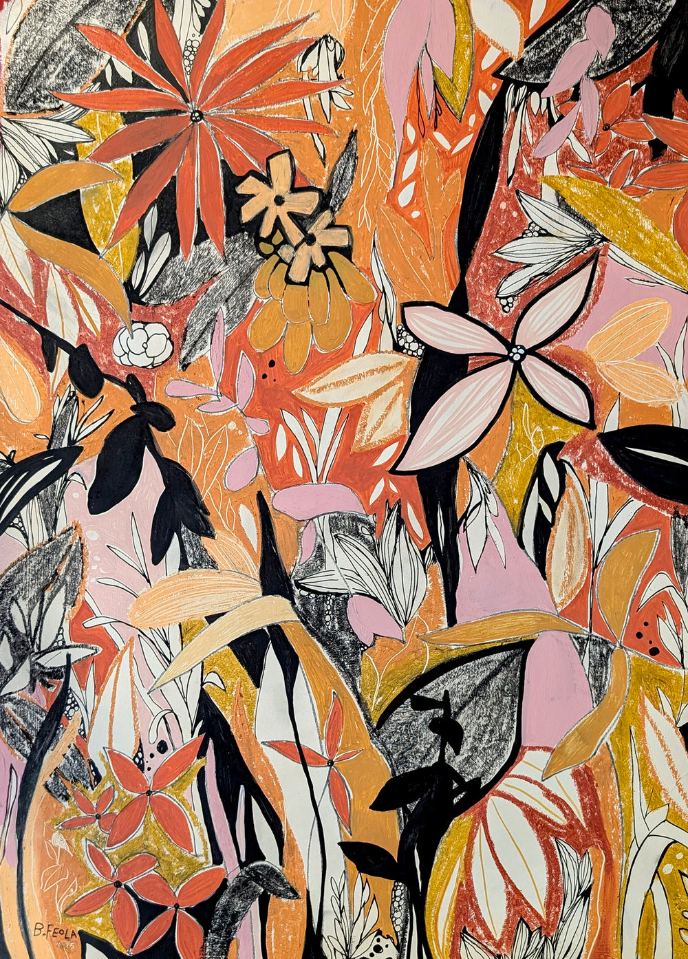 Spirited  original painting Briana Feola