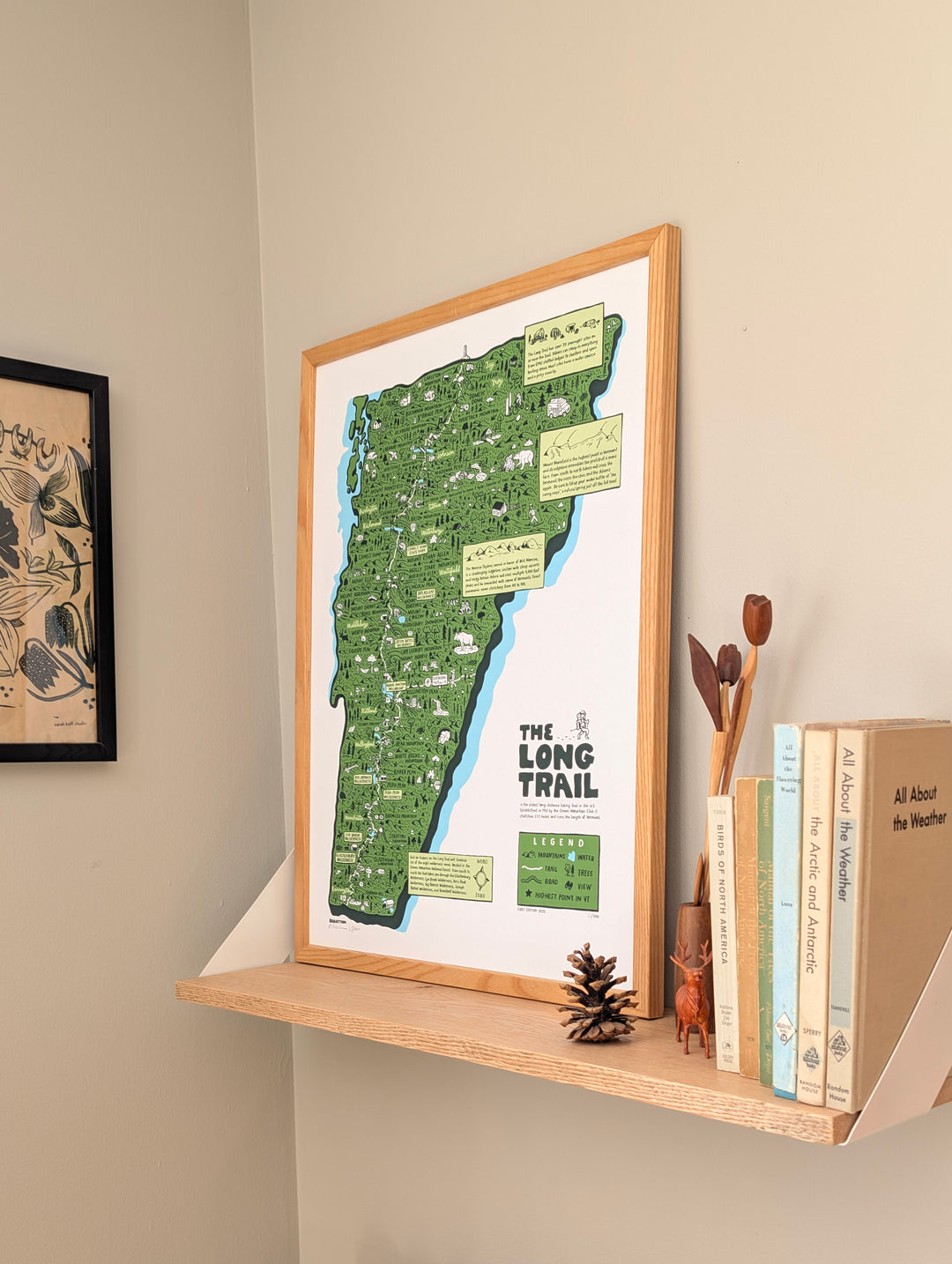 Vermont Long Trail Print by Brainstorm