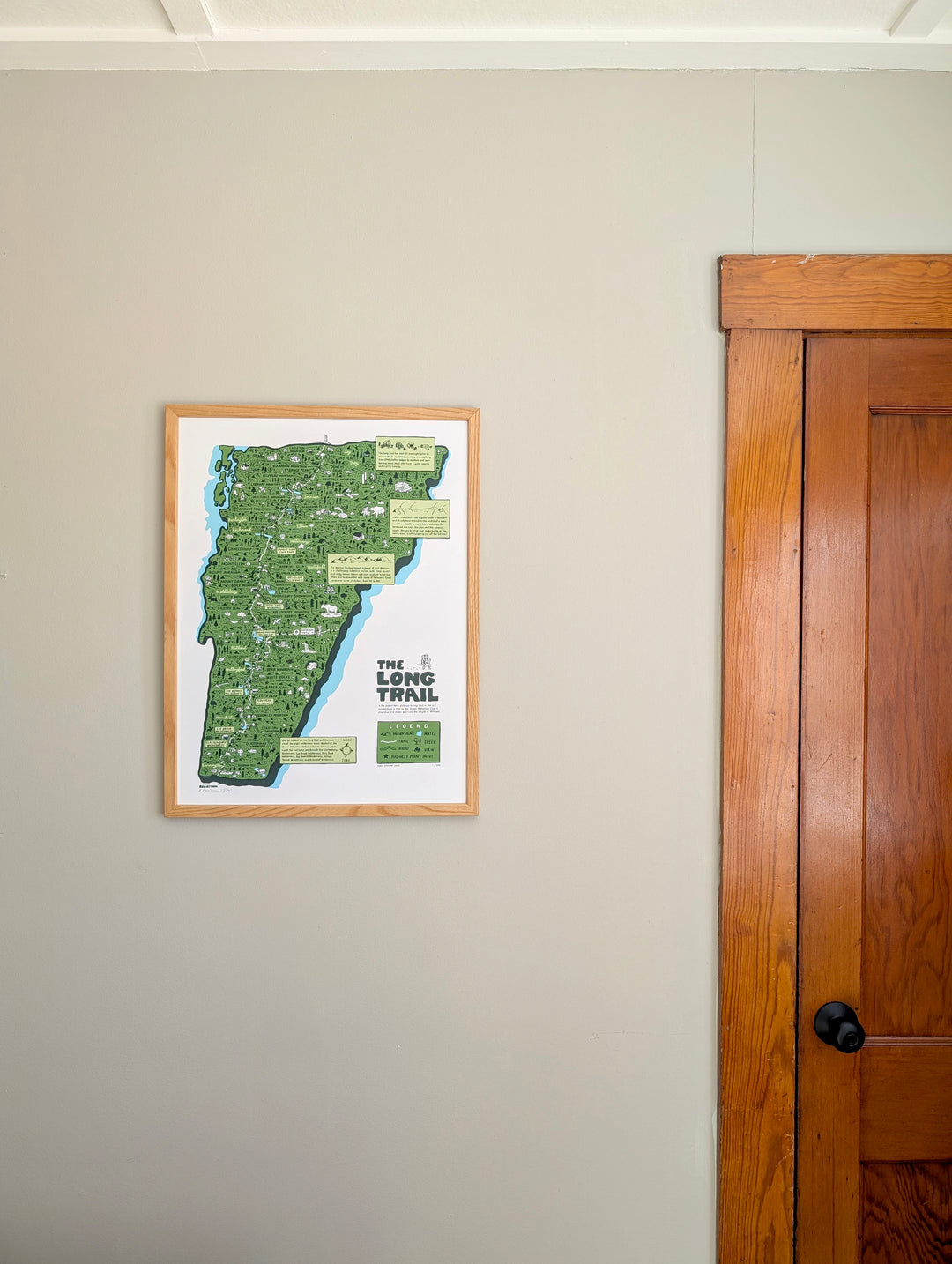 Vermont Long Trail Print by Brainstorm