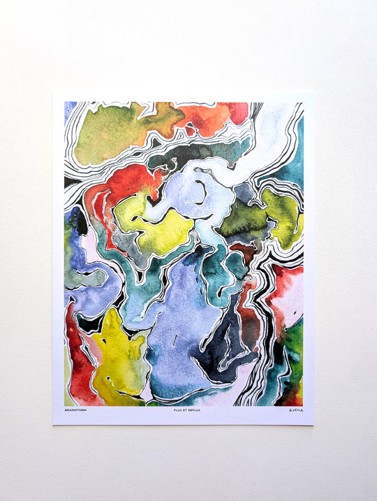 Ebb and Flow Print by Brainstorm