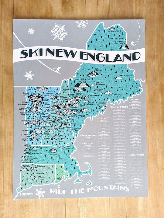 Ski New England Print