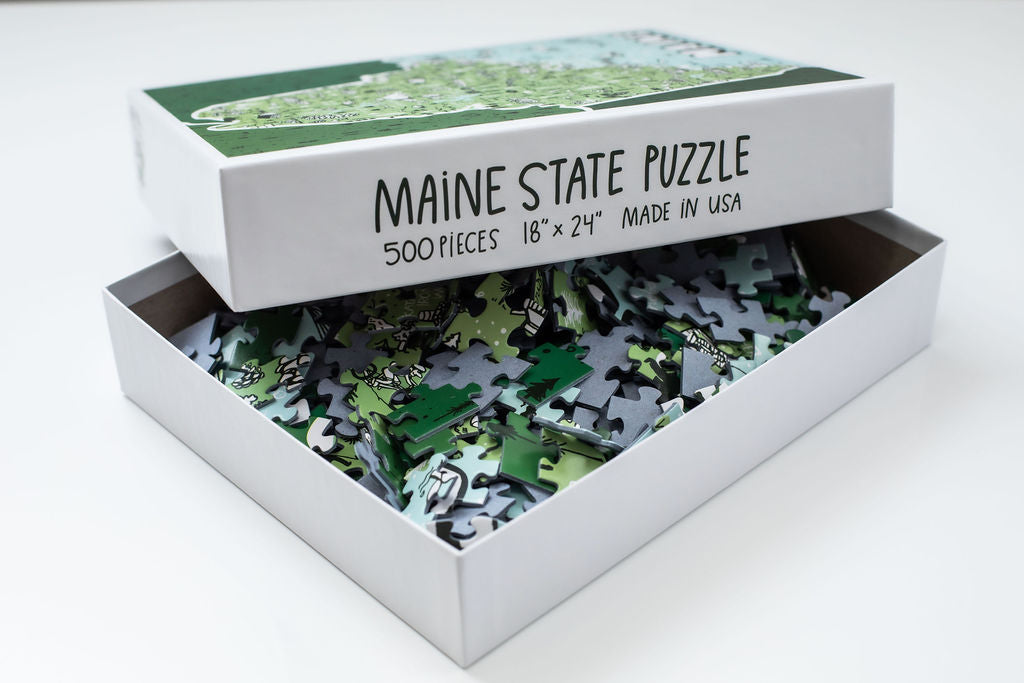 State of Maine Jigsaw Puzzle by Brainstorm