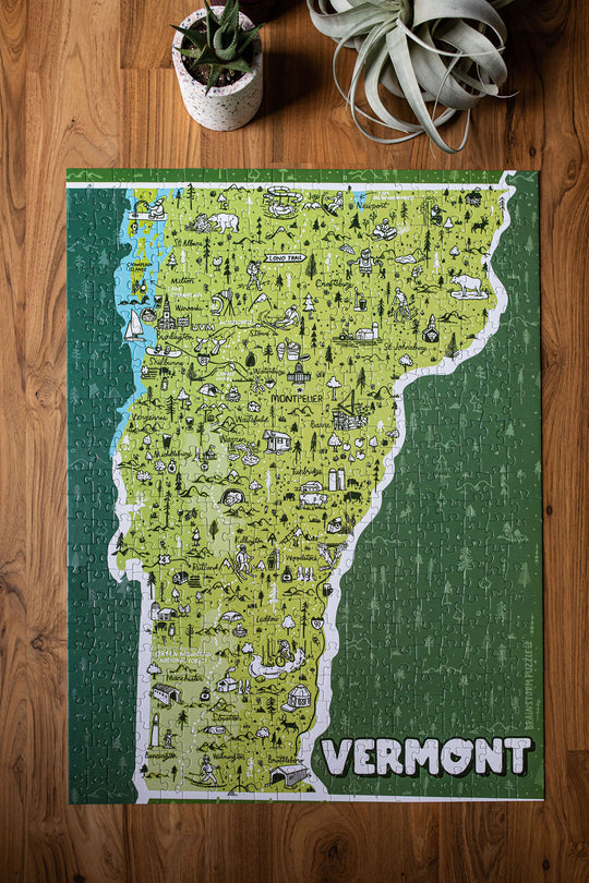 State of Vermont Jigsaw Puzzle by Brainstorm