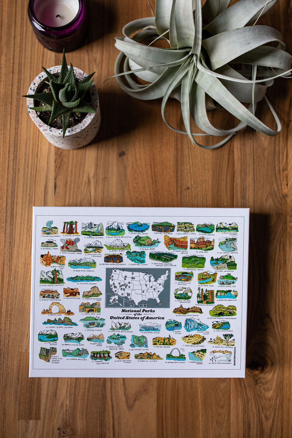U.S National Parks Jigsaw Puzzle by Brainstorm