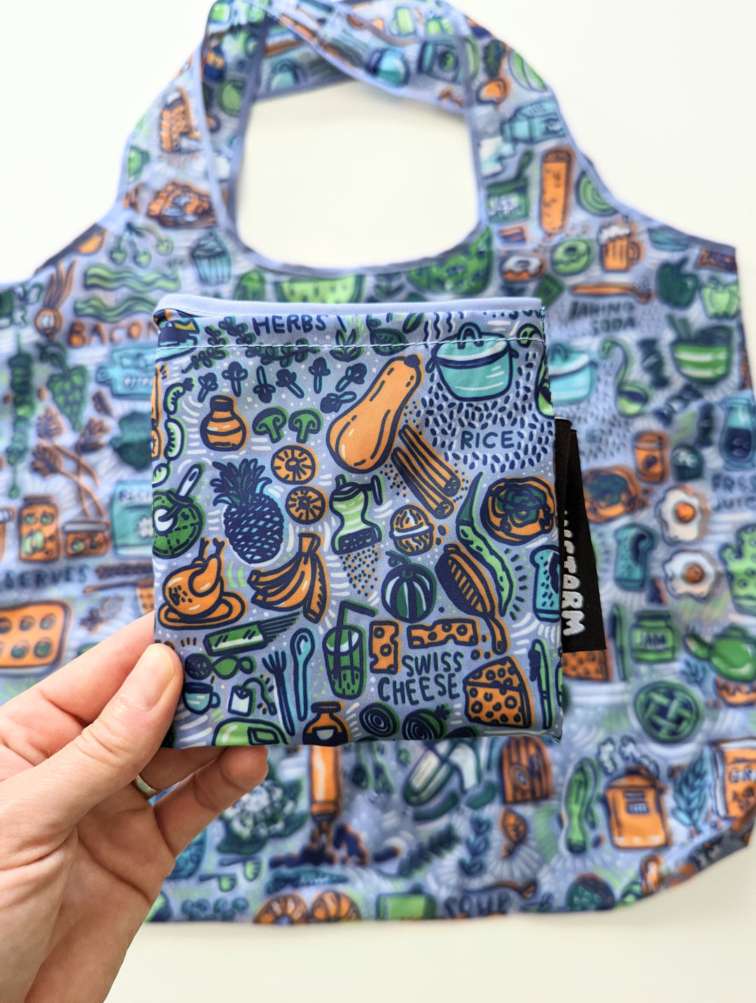 Foodie Reusable Tote by Brainstorm