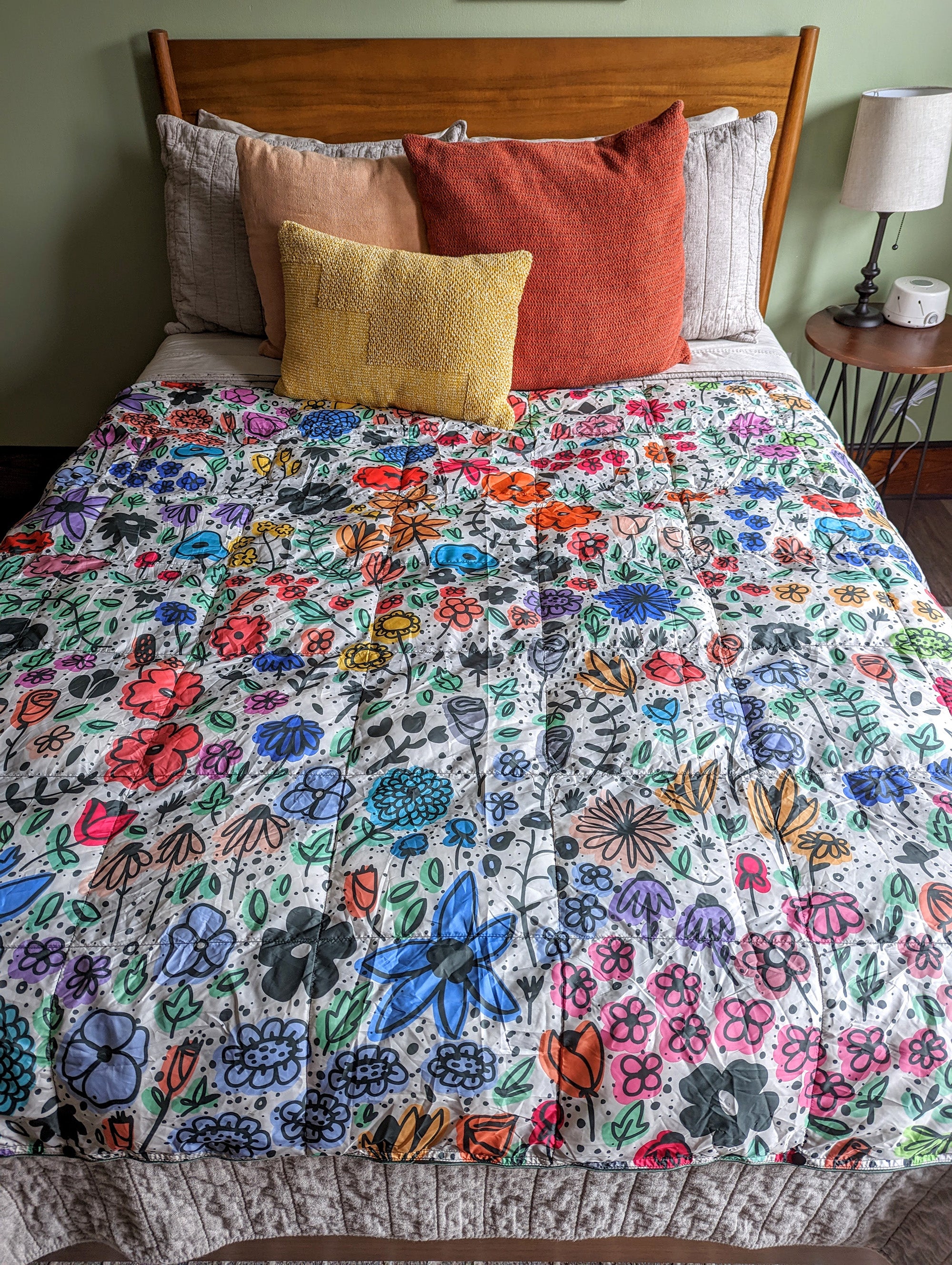 Brainstorm Flowerbed Puffy Blanket